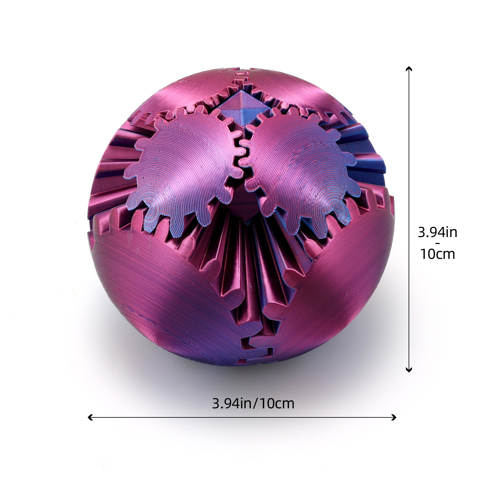 Explosivo creativo engranaje bola giratoria 3d impresión juguete Gear Ball Spin Ball puzzle modelo juguete pic 8