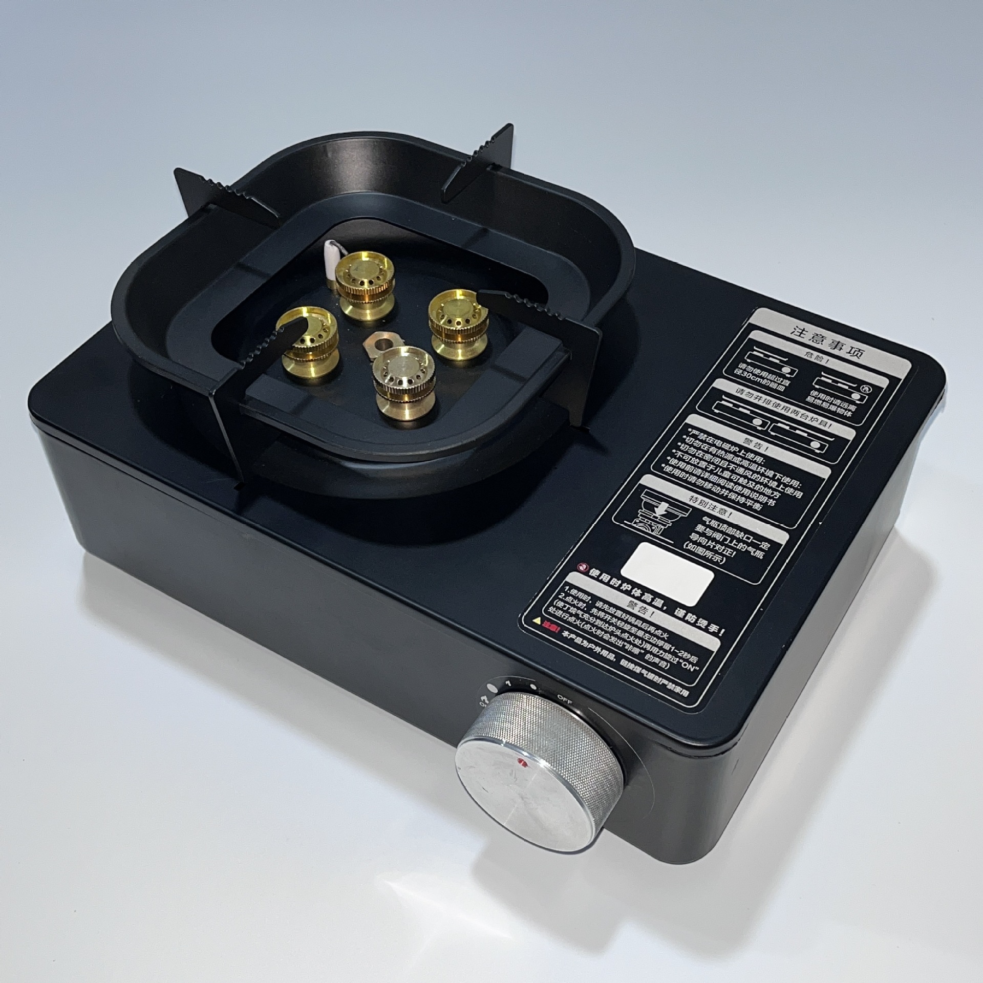 定制户外卡式炉四头便携式卡斯火锅野外烧烤炉具煤气燃气灶瓦斯炉详情6