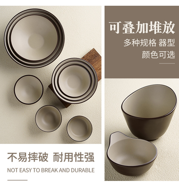 仿瓷碗拉面碗密胺碗餐具牛肉汤粉碗商用麻辣烫大碗塑料面馆专用碗详情5