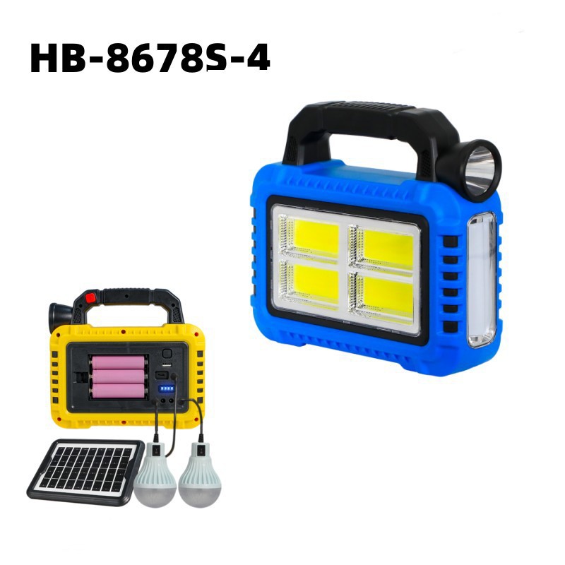 Cross-border solar multi-functional portable lamp, outdoor emergency light, camping lamp, portable high-intensity flashlight pic 2
