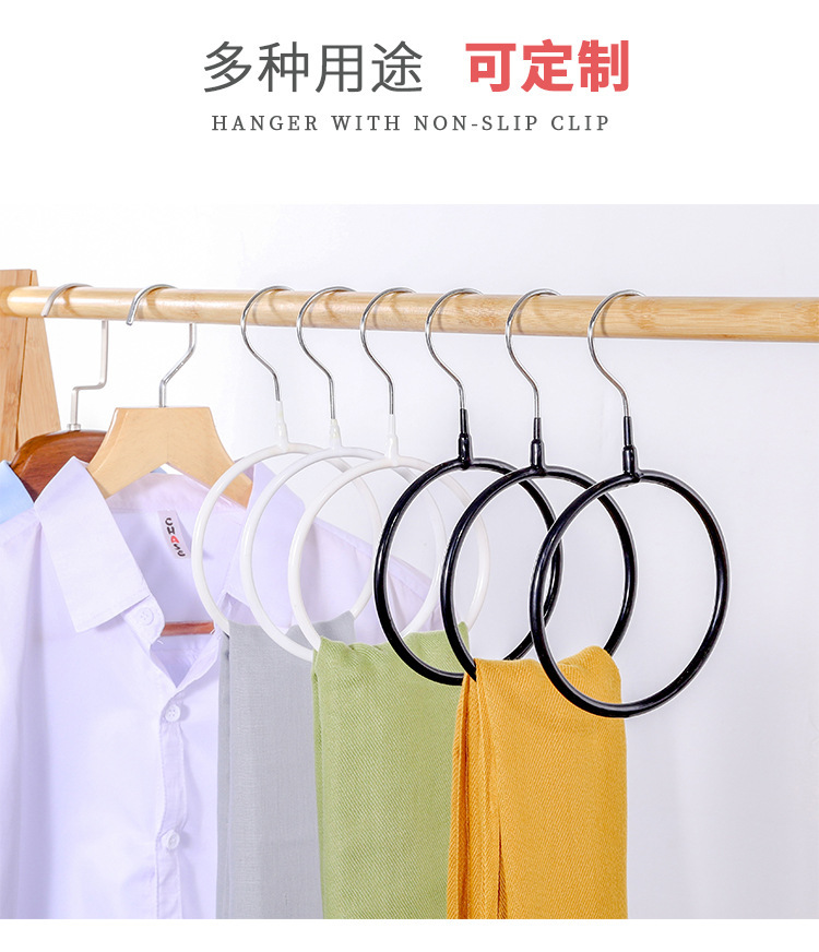 围巾架子夹子塑料挂丝巾展示架挂式旋转挂衣架超市多功能展示架子详情11