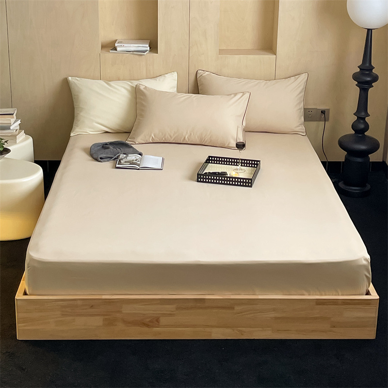 Long-staple cotton single item, all-cotton brushed quilt cover bed, simple pigment color pure cotton autumn and winter 1.8m bedding pic 182