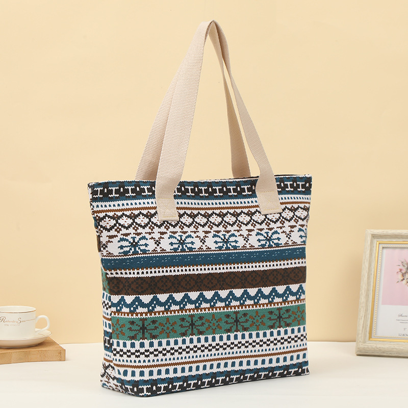 上班族专享 手提式单肩托特包 多功能购物手拎包 折叠式学生帆布包 现货批发 家用购物袋 篮子款详情2