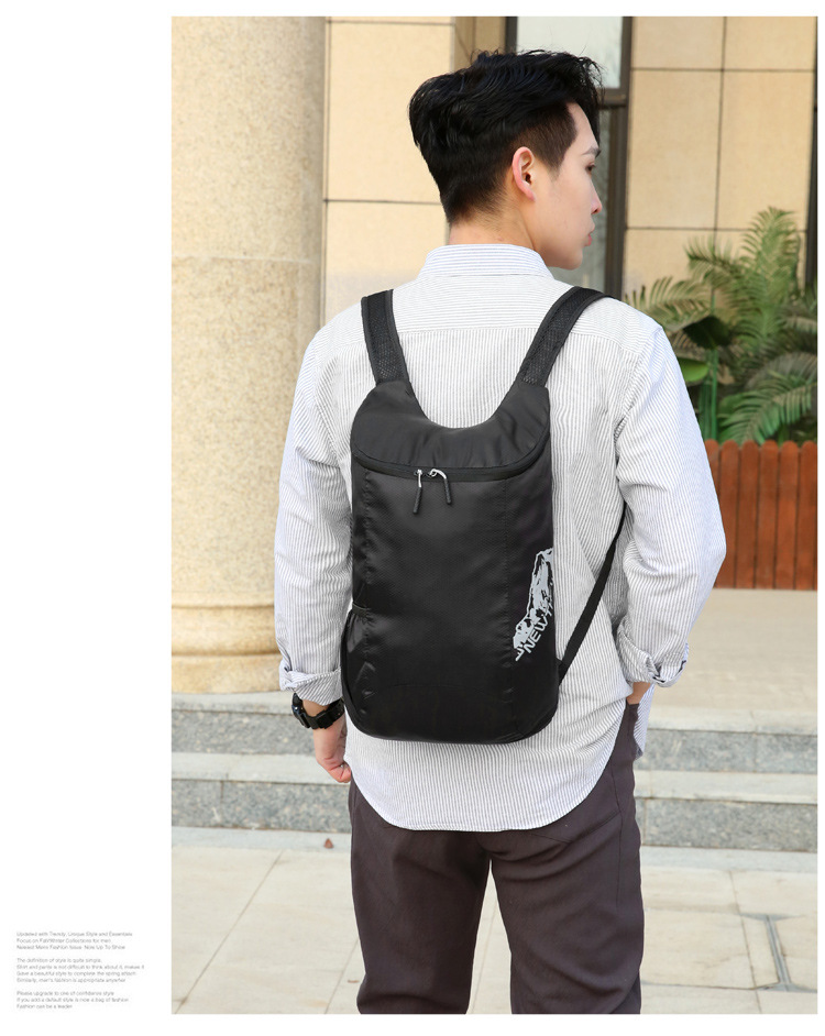 Wholesale of cross-border best-selling ultra-light skin bags, casual travel portable storage bags, and multi-functional foldable backpacks pic 17