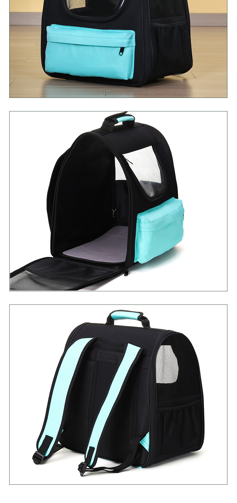 Rongka Pet Cross-border Pet Backpack, Outdoor Puppy Backpack, Portable Cat Bag, Travel Chest Pet Bag, Portable Cat Bag pic 10