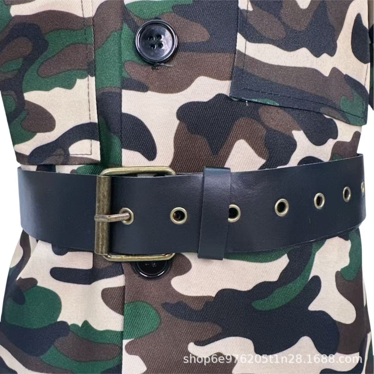 万圣节服装儿童军训舞台服装迷彩服特种兵派对角色扮演秋季长袖详情3