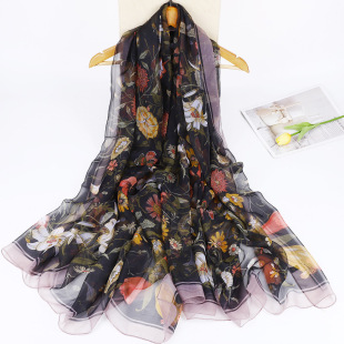 Yunnan Chinese style embroidery scarf for women autumn and winter, ethnic style cashmere Suzhou embroidery thickened warm shawl, dual-purpose pic 4