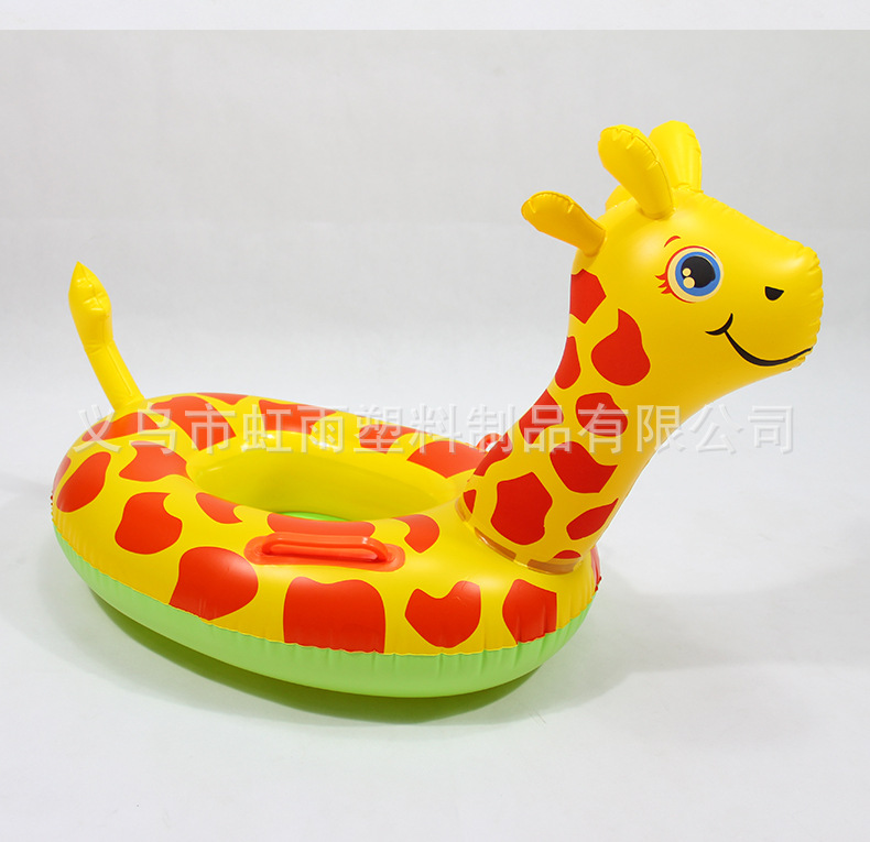 批发小鹿儿童游泳圈坐圈加厚动物泳圈带把手游泳座圈卡通鹿游艇详情10