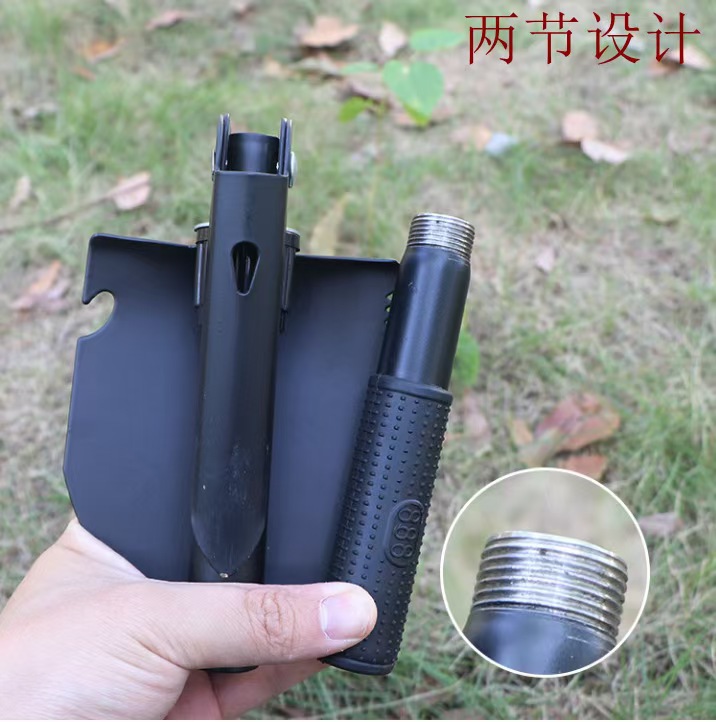 户外多功能用品铁锹折叠铲小号带指南针山地野营铲便携式折叠钓鱼详情6