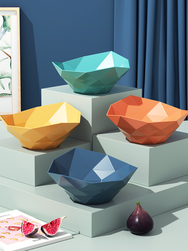 家用水果盘客厅茶几创意果盆塑料网红糖果盘现代干果盘零食盘果篮详情9