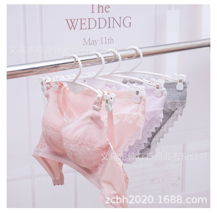 内裤夹子胸罩夹子内衣店文胸内裤架内衣衣架塑料文胸夹文胸衣挂钩详情11