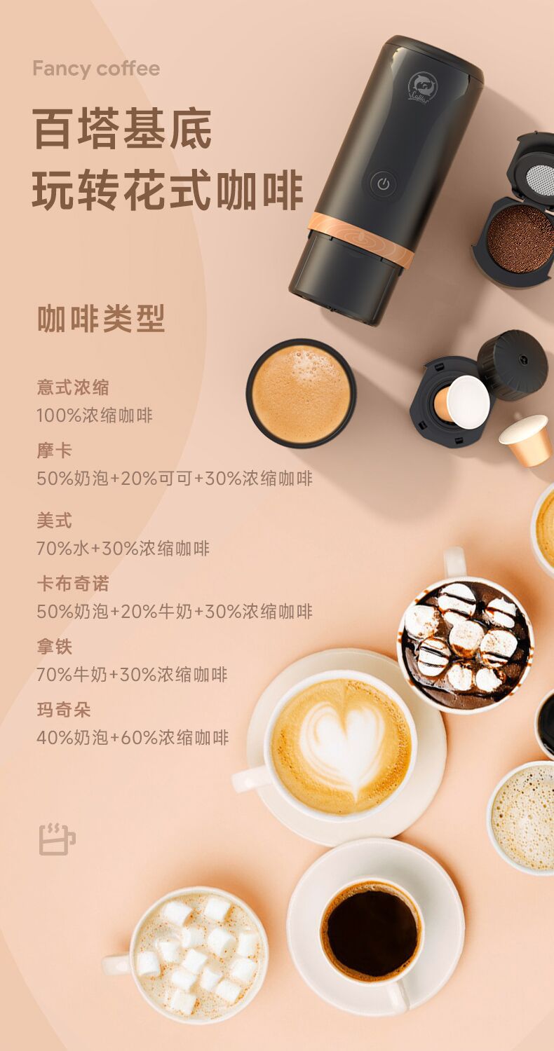 iCafilas户外迷你电动便携意式便携泡茶胶囊咖啡杯器具批发咖啡机详情43