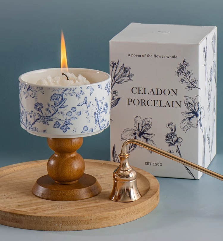 山茶花香薰蜡烛礼盒套装家用卧室内香薰大豆蜡高级感伴手礼送女生详情3