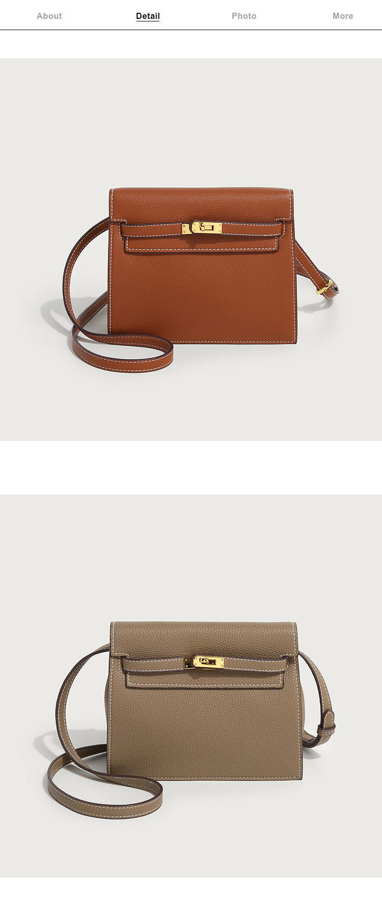 This is a new retro and trendy dance bag by Kelly, featuring a simple, classic and high-end look. It is a single-shoulder, hand-carry and crossbody bag with a lychee pattern pic 15