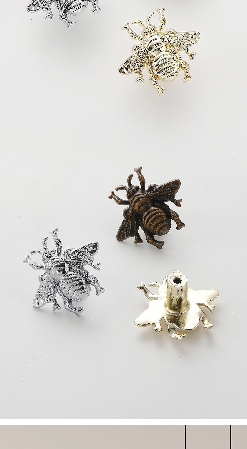 Modern light luxury zinc alloy butterfly, flying bee, leaf, starfish, elk living room, bedroom, bedside, drawer, cabinet door handle pic 32