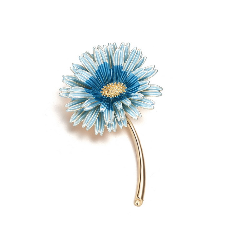 Cross-border best-selling plant series brooches, daisies, sunflowers, lacquered vases, maple leaf flower brooches and brooch accessories pic 26