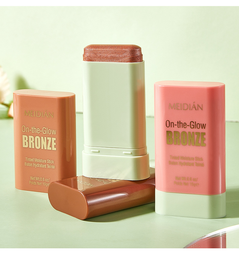 【 Cross-border Exclusive 】MEIDIAN Blush Sticks, Facial Makeup, Highlighter Contouring, Swelling Blush wholesale pic 17