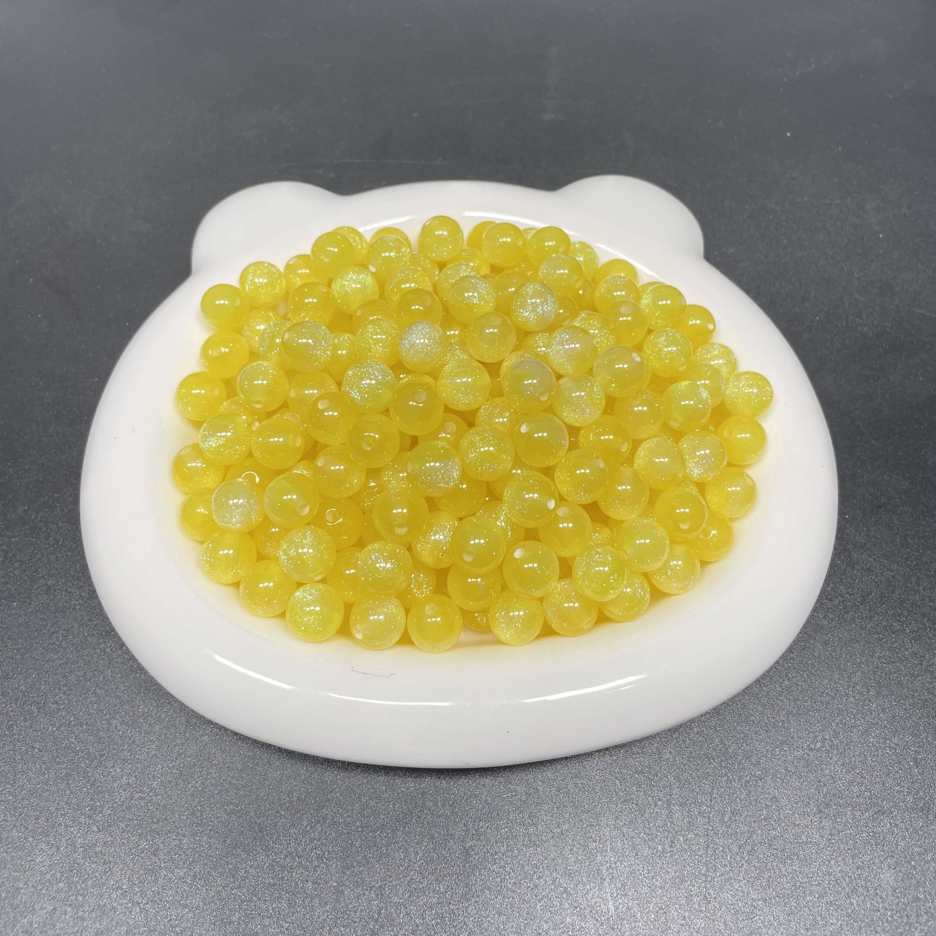 8/10/12mm resin fine Sparkling Starry Sky Mermaid Pearl resin imitation cat eye bead diy bracelet accessory pic 16