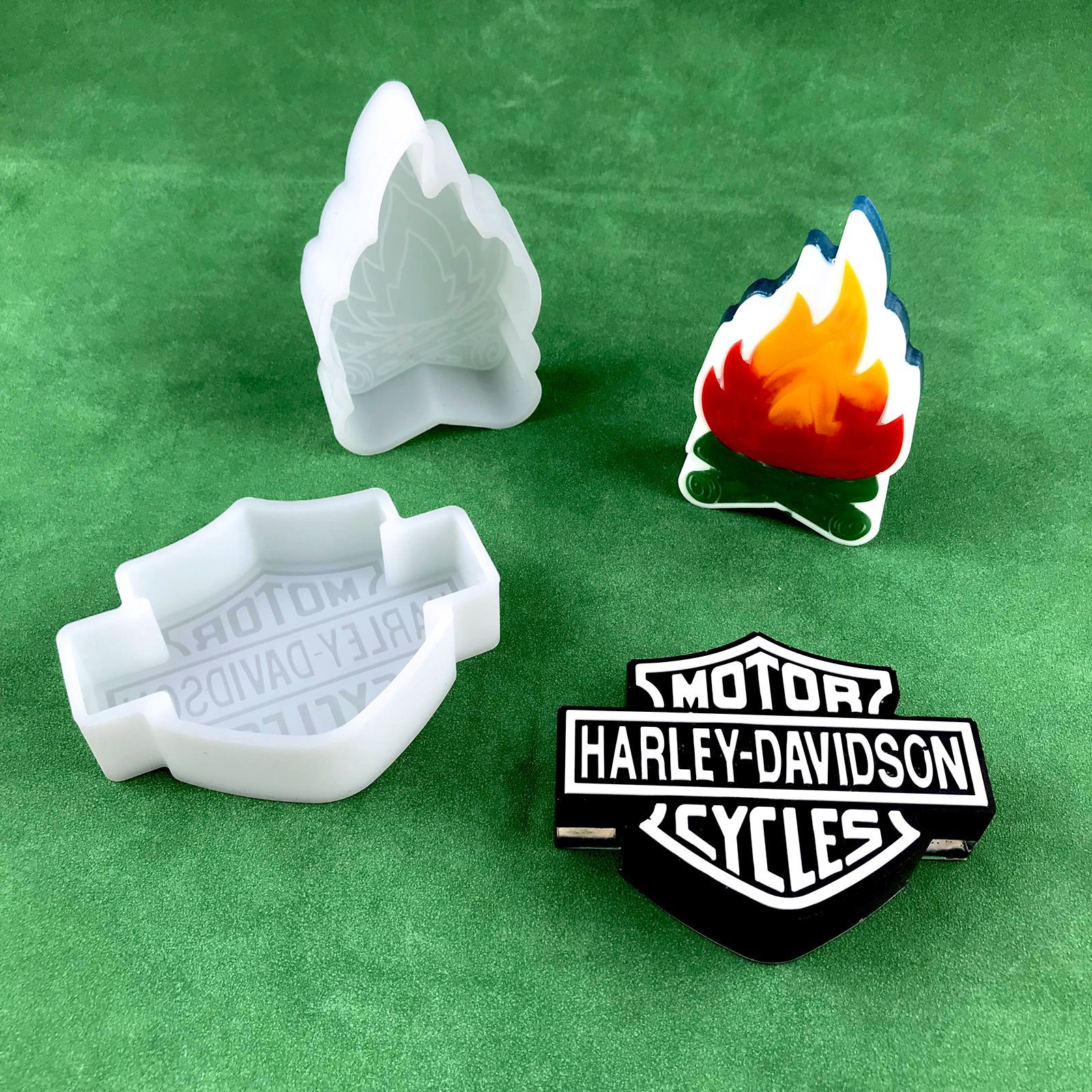 车载香薰滴胶模具DIY月相篝火香薰小丑杰森香薰蜡烛石膏硅胶模具详情10