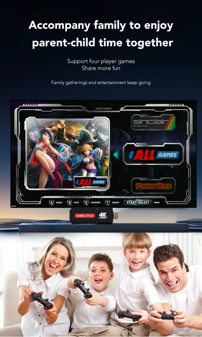 X2 single-system home nostalgic game console for export, 64G ultra-high-definition input wireless controller game console pic 8