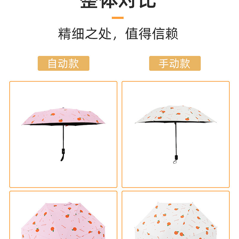 Bulk wholesale of three-fold umbrellas, folding umbrellas, printed logo advertising umbrellas, sunny and rainy creative sun umbrellas, sun protection and shade umbrellas pic 13
