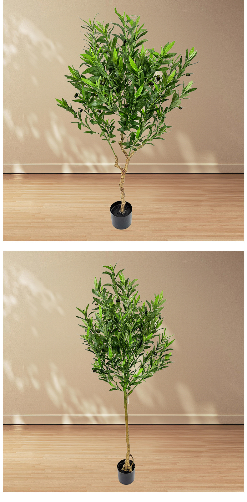 仿真绿色植物橄榄树商场装饰假树家居客厅室内盆栽仿真树款式多样详情8