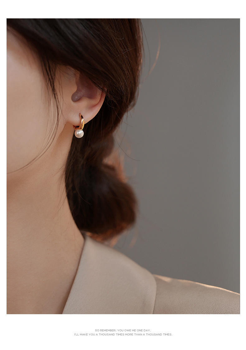 S925 silver needle ear studs are small, light and luxurious. They feature a niche design for women without ear holes, exuding a sense of high-end elegance. They are exquisite earrings pic 6