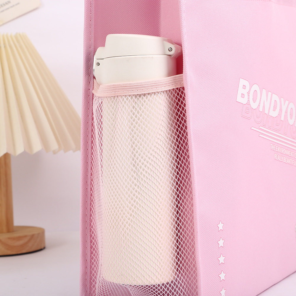 手提袋小中学生牛津布袋补课袋美术袋补课包手拎袋单肩包卡通印花详情5