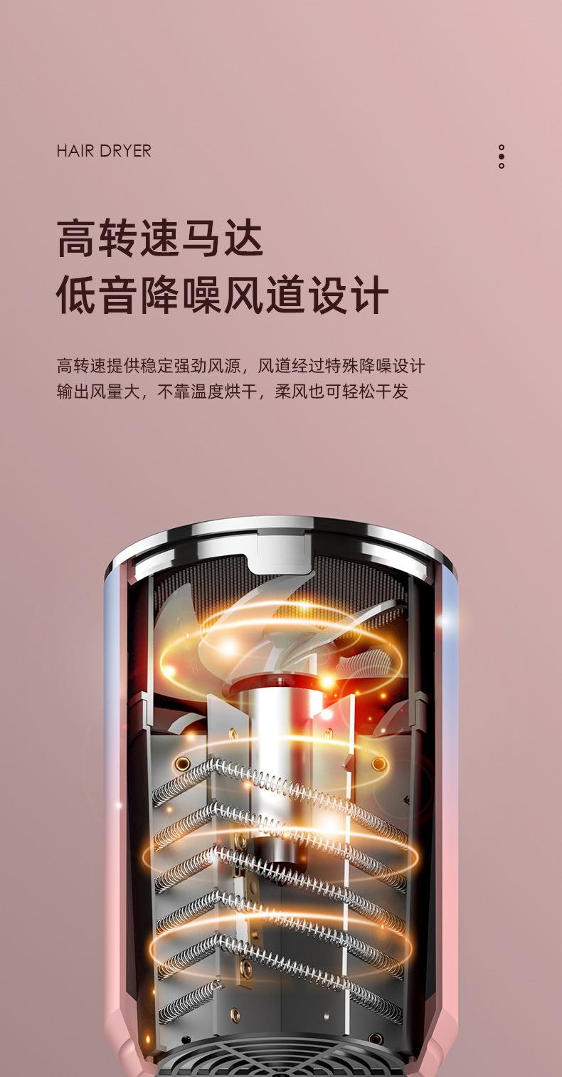 Starting from one piece, this multi-temperature adjustable high-power blue light hair dryer is specially designed for hair salons pic 13