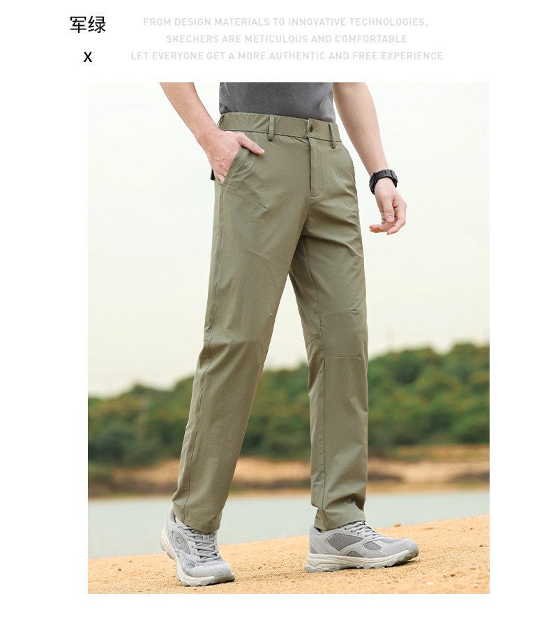 新款春夏季男士宽松休闲裤 外穿长裤速干透气 运动休闲两用款 薄款夏季款男裤子详情15