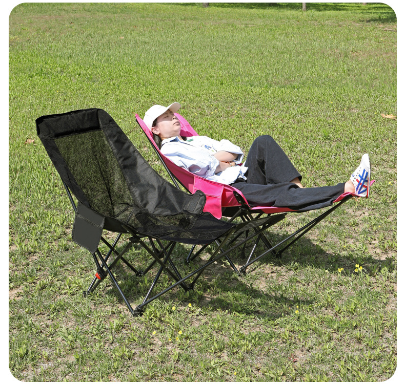懒人月亮椅透气网面轻便户外折叠躺椅可坐可躺露营午睡靠背可调节详情21