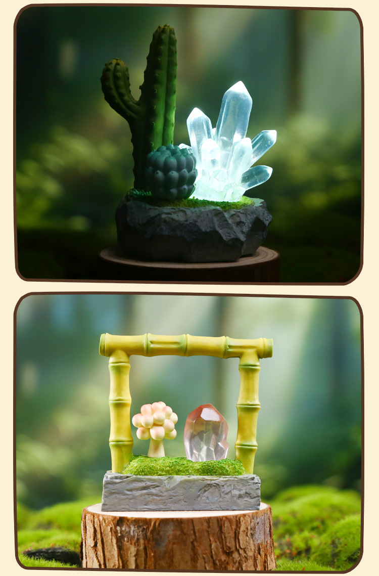 Crystal Story Blind box Creative design: Crystal illuminated table ornaments in various styles, exquisite crystal blind box wholesale pic 9