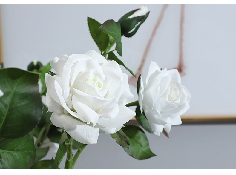 若惜3头手感保湿兰心玫瑰花仿真花家居装饰摄影道具摆件厂家批发详情14