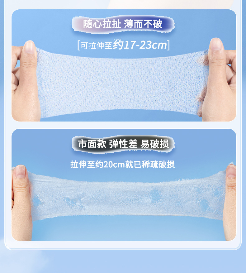 跨境外贸开口湿敷棉可拉伸敷脸专用开孔式超薄面膜纸化妆棉卸妆棉详情16