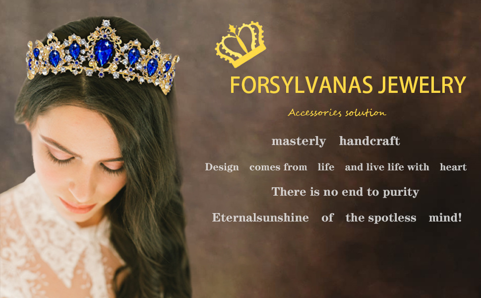 Tocados transfronterizos al por mayor europa y Estados Unidos diamantes de color cristal popular lujo noble adorno de pelo corona novia boda corona grande pic 2