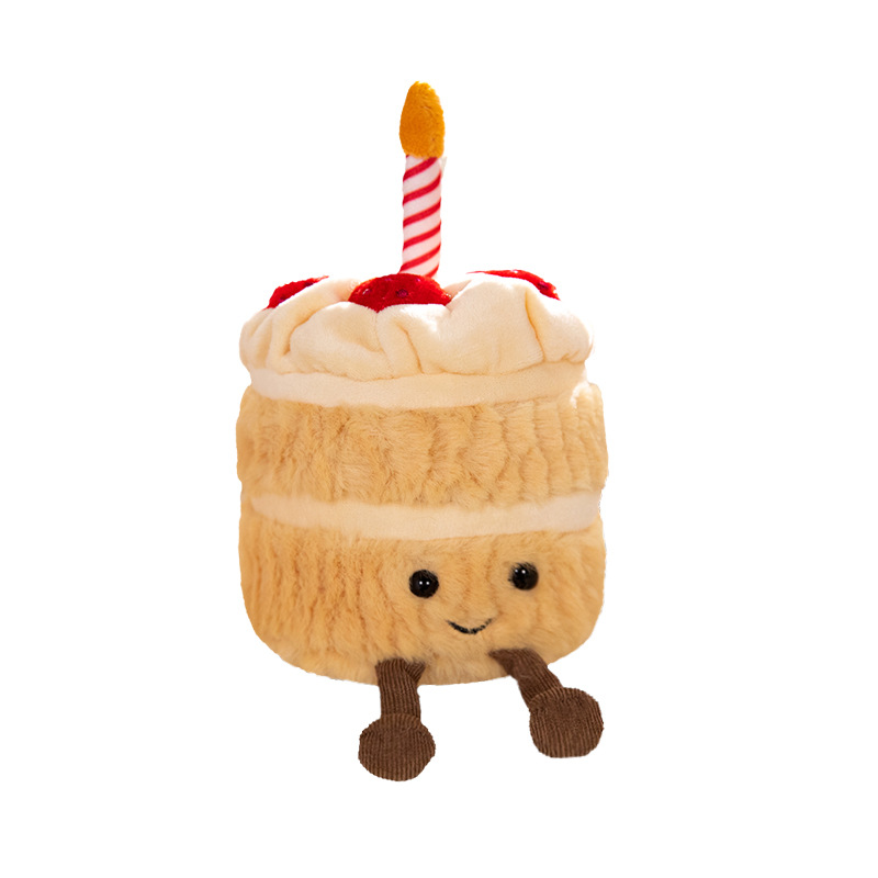 Jellycat趣味彩虹生日蛋糕毛绒玩具节日礼物假蛋糕可唱生日歌玩偶详情11