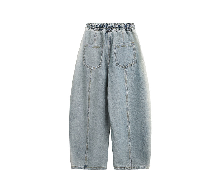 Retro washed curved-cut jeans for men, Spring/Autumn 2026 couple style straight-leg casual long pants pic 12