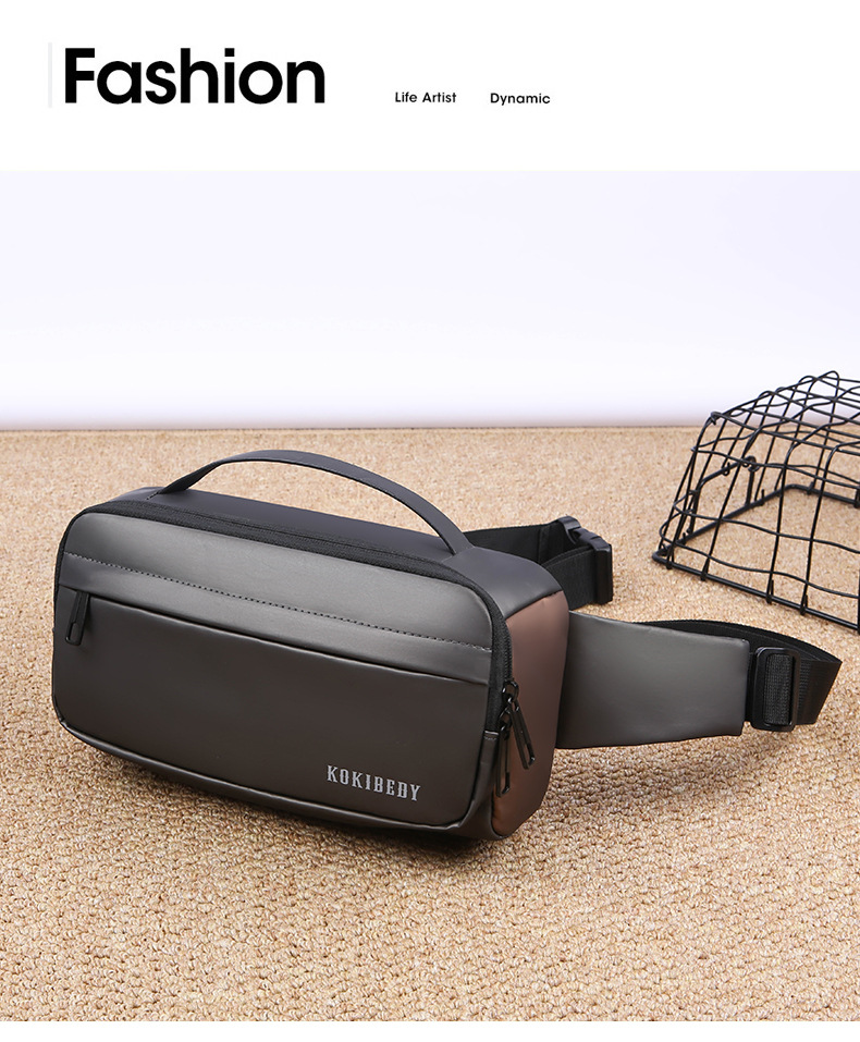 跨境腰包多功能通勤旅行手机胸包户外运动骑行斜挎包时尚胸前包详情21