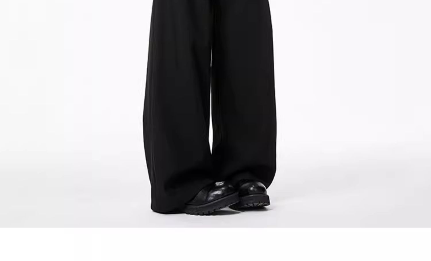 Americano cleanfit negro pantalones hombre primavera otoño recto holgada sensación casual premium sensación pantalones de pierna ancha hombre pic 12