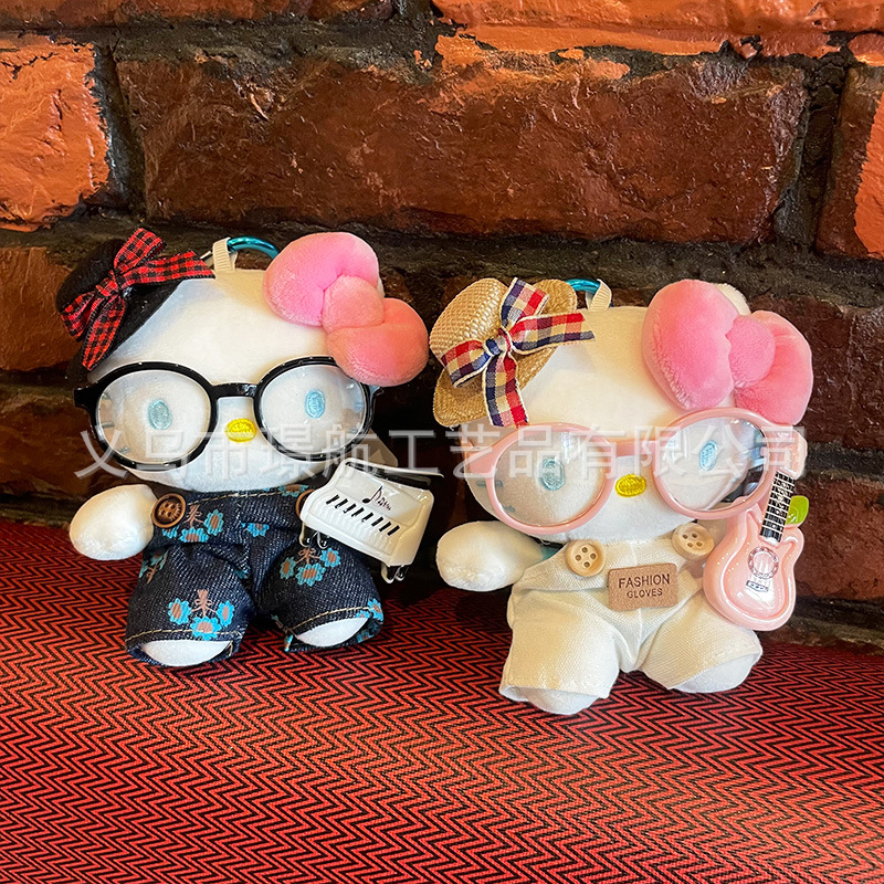 Cute hellokitty keychain pendant, kt cat plush doll, fashionable bag pendant, Kitty doll pic 13