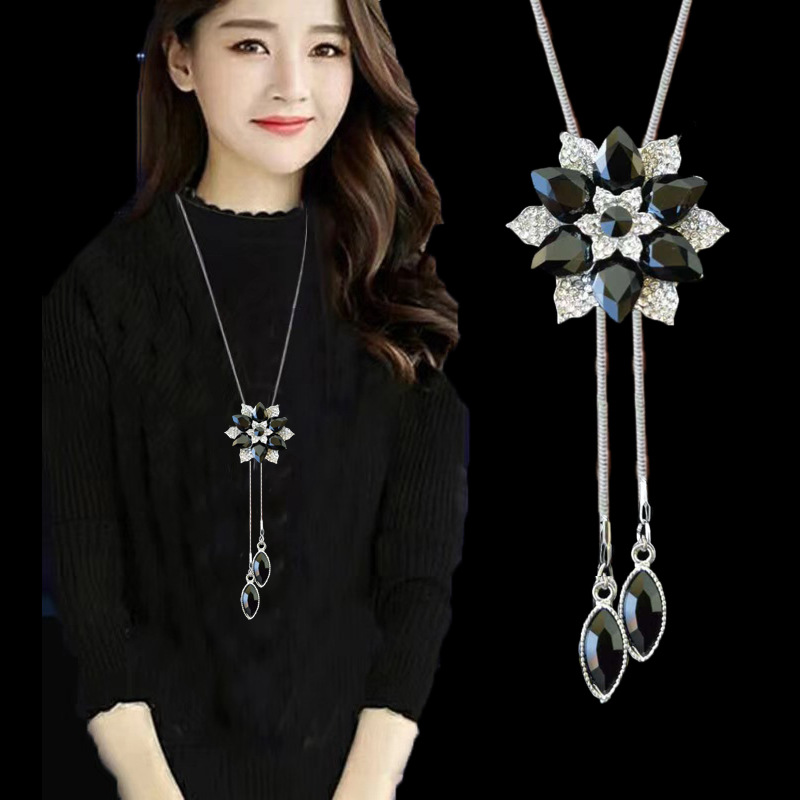 跨境合金毛衣链女高级感轻奢长项链时尚百搭流苏秋冬服装配饰挂件详情16