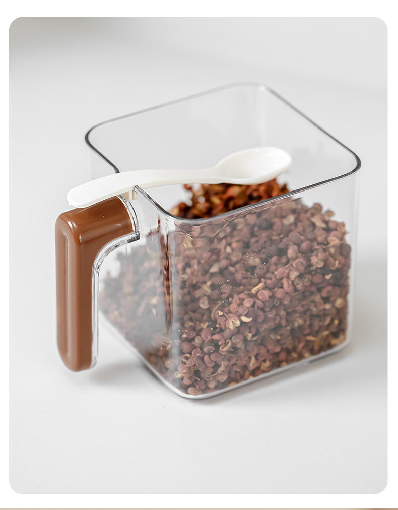 Household kitchen seasoning box, spice and salt storage box, seasoning jar, multi-compartment kitchen, food-grade, non-perforating seasoning jar pic 7