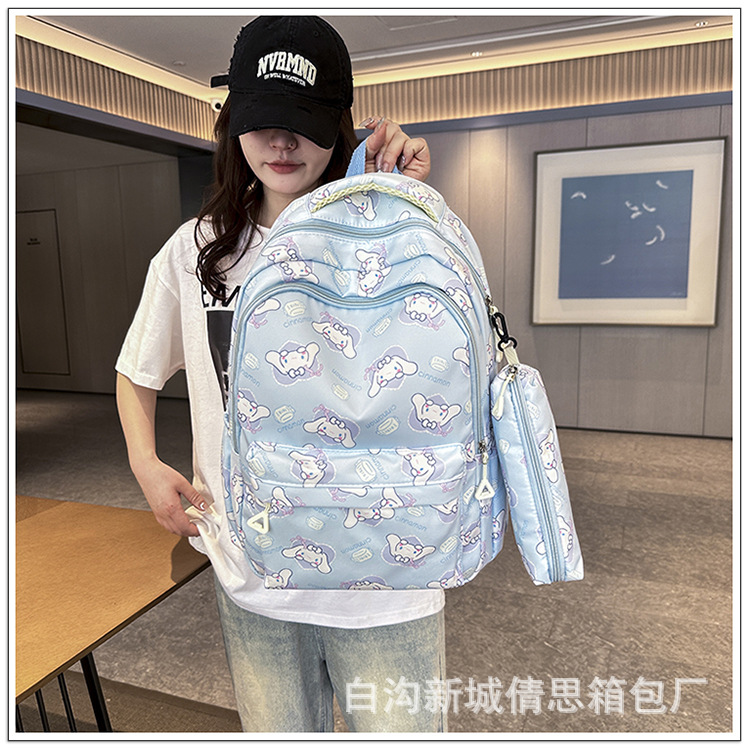 小学生护脊书包3-6年级儿童卡通印花书包大学女大容量耐脏双肩包详情15