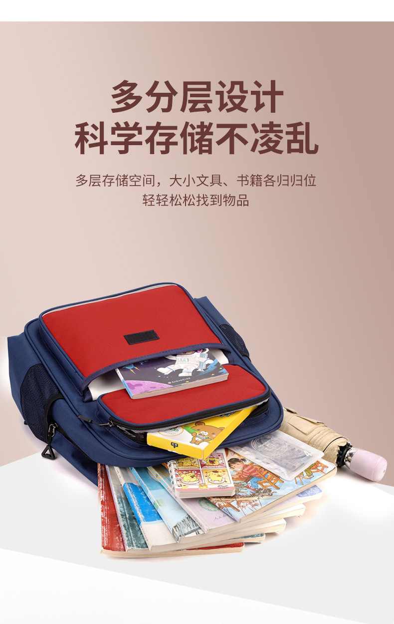 儿童书包定制印logo小学生双肩包女学校背包斜挎包培训机构高颜值详情13