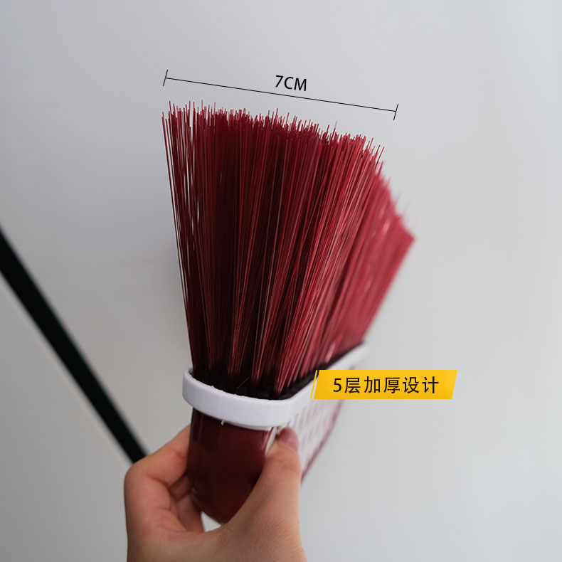 长柄杆扫把大扫把加大加厚软毛不锈钢杆拼接杆单个扫帚百货批发0251详情6