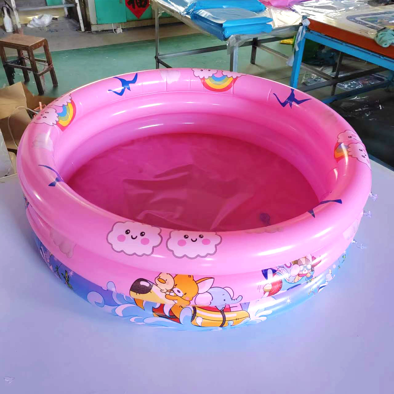 厂家批发90圆形游泳池水池钓鱼水池水池配件洗澡玩具洗澡盆充气水详情6