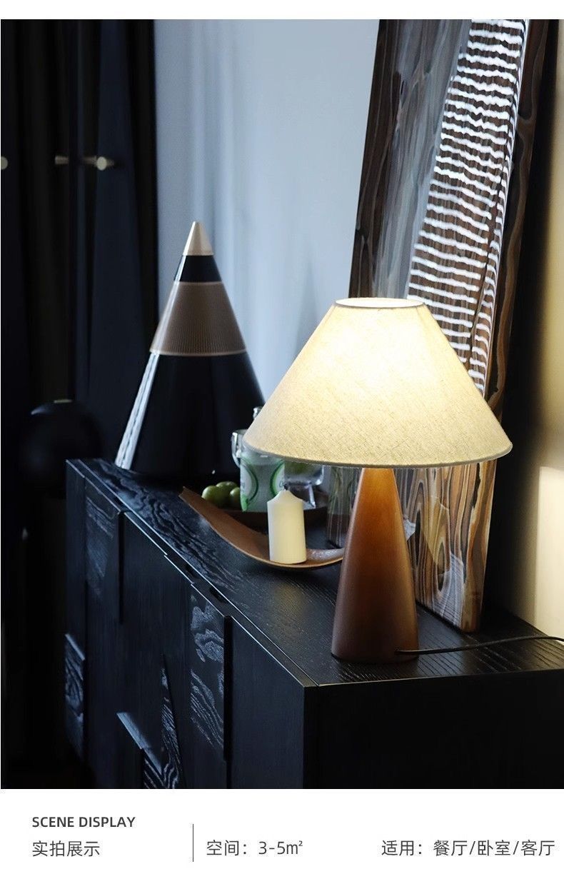 Chinese-style table lamp, simple American retro, European texture, new Chinese bedside lamp, bedroom and living room, modern and high-end feel pic 13