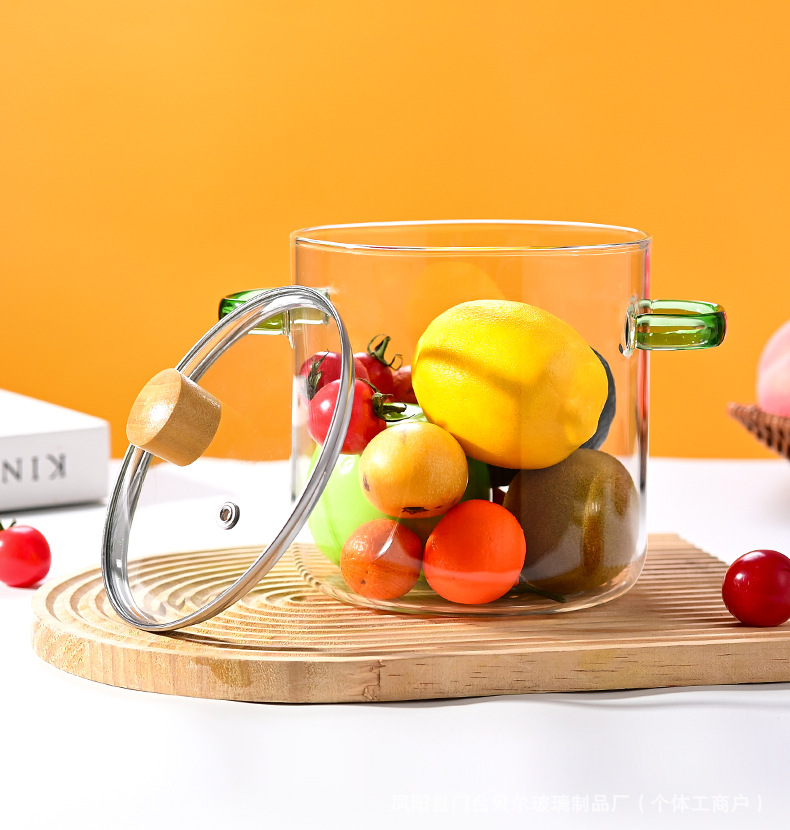 高硼硅玻璃锅明火耐高温小奶锅透明蒸锅电陶炉专用煮红酒锅特大号汤锅详情8