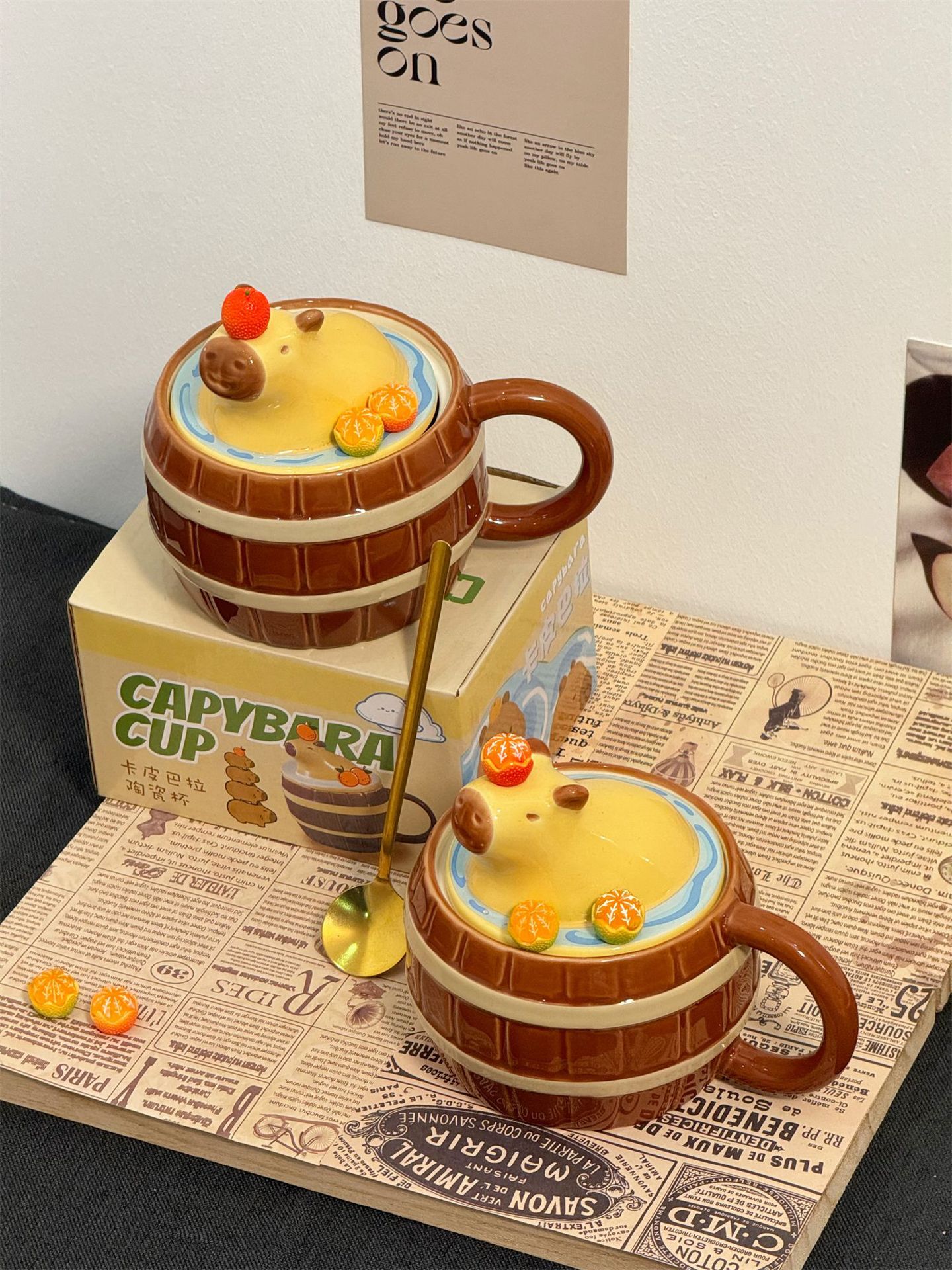 【 Original 】 Cup Souvenirs Mug, high appearance level, Capibara ceramic cup, cute Capybara water cup, creative pic 9