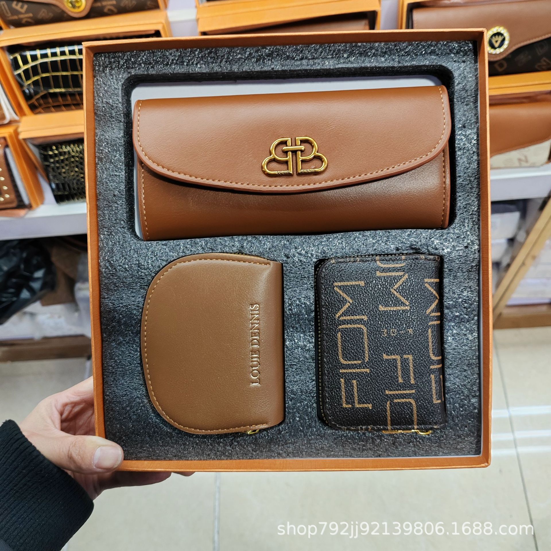 2024新款三件套礼盒装钱夹卡包套盒详情11